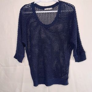 Navy Blue Knit Top Size Med By Ricki’s Revolution